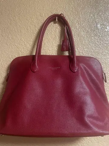 가죽 빨간색 비즈니스 백 약 50cm