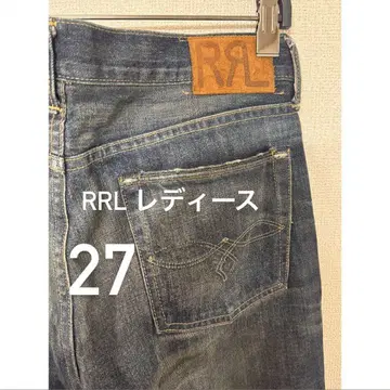 RRL 여성용 컷오프 스트레이트 데님 27인치