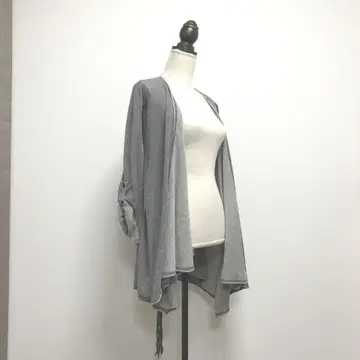 cookjeans 쿠쿠 청바지 토퍼 니트 가디건 그레이 2WAY
