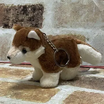 히가시야마 동물원 늑대 봉제 인형 키링