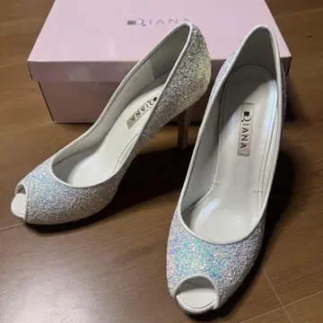 Diana 글리터 오픈토 하이힐 24cm