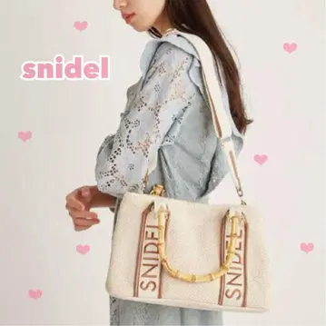 snidel 스나이델 밤부 로고 백