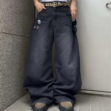 sedacle 와이드 커브 컬러 데님 다크 네이비