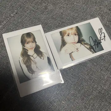 오사와 아야나 쨩 폴라로이드 2장, 1장 사인 포함