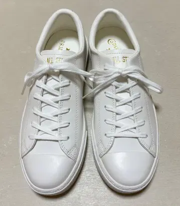 컨버스 올스타 쿠페 가죽 OX 화이트 24cm 새상품