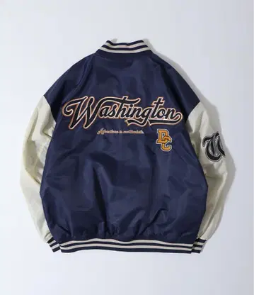 Oversized nylon stadium jacket 오버 사이즈