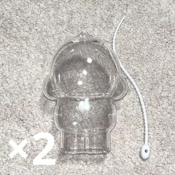 2개 skullpanda 스컬팬더 클리어 케이스 보호 케이스 케이스
