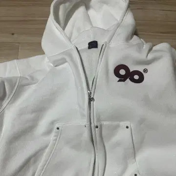90 Logo Glitter Light Zip Hoodie