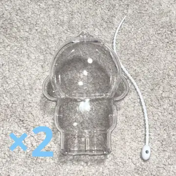 2개 skullpanda 스컬팬더 클리어 케이스 보호 케이스 케이스