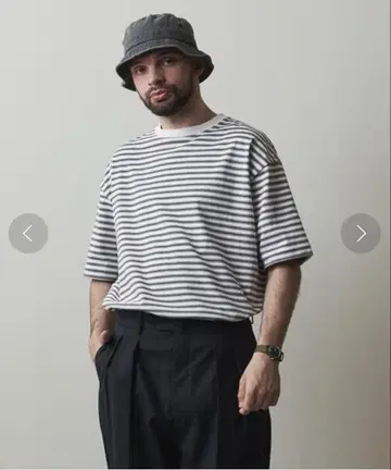 Steven Alan MVS BORDER SHORT SLEEVE TEE