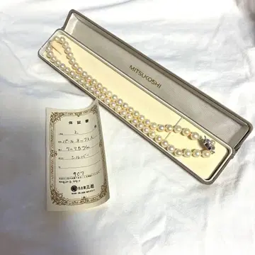 미츠코시 빈티지 펄 목걸이 7~7.5mm 보증서 포함