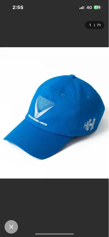 wishforever cap 캡 파랑