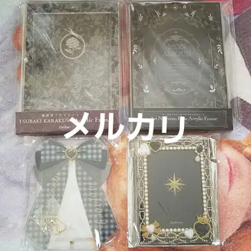 FUKUYA 블랙 앤티크 비쥬 아르누보 아크릴 프레임