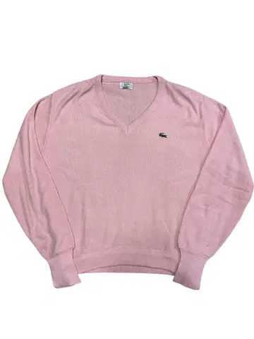 80년대 USA 제작 IZOD LAKOSTE 아크릴 니트 스웨터 V넥