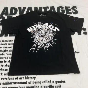 Sp5der Legacy Logo 스파이더 티셔츠 S 블랙