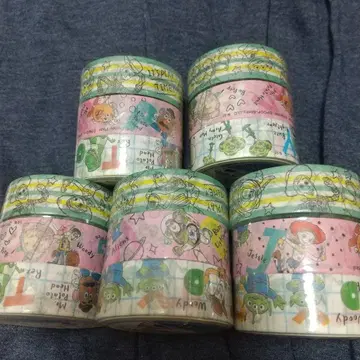 쓰리코인즈 토이 스토리 마스킹 테이프 5개 세트