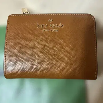 미사용 kate spade 브라운 접이식 지갑