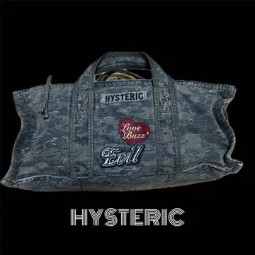 레어 HYSTERICS 카모 패턴 보스턴백 토트백 와펜
