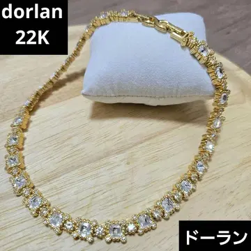 새상품급 dorlan 돌란 22 금도금 목걸이 큐빅 캐나다제