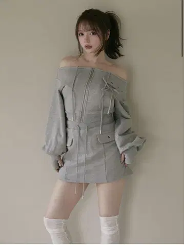 [새상품] andmary Cherie offshoulder set up