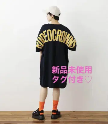로데오 크라운 ZARA GU OVER LOGO 컷 원피스 빅 사이즈