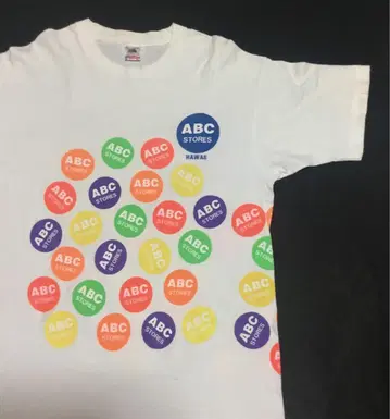 80~90년대 당시 물품 ABC STORES HAWAII 컬러풀 티셔츠