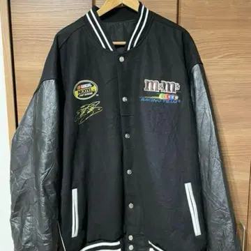 m&m's 가죽 바시티 자켓 리버서블 6XL