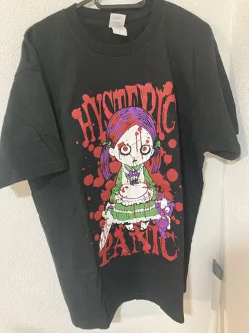 HYSTERIC PANIC(히스테릭 패닉) 사인 포함 셔츠