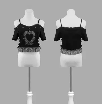 Dimmoire 캐미 오프숄 T black