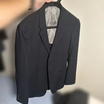 다케오 키쿠치 네이비 싱글 브레스트 비즈니스 자켓