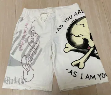 Ed Hardy 에드하디 하프 팬츠 화이트 새상품