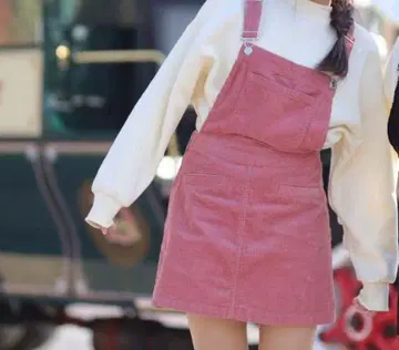 H&M 코듀로이 살로펫 핑크