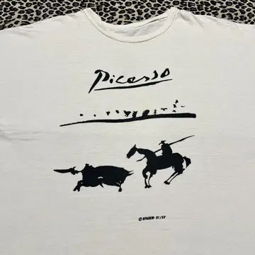 피카소 PICASSO 투우 구제 티셔츠