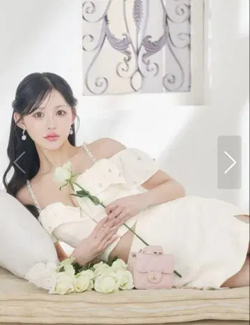 오프숄더 화이트 드레스 S 사이즈