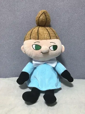 MOOMIN 80 리틀 미이 앉아있는 봉제 인형 30cm 민트 그린
