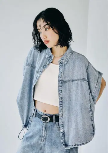 LEPSIM 데님 셔츠 베스트