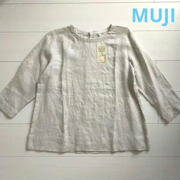 [ MUJI ] 7부 소매 블라우스