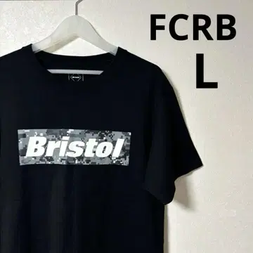 FCRB CAMOUFLAGE BOX LOGO TEE 사이즈 L