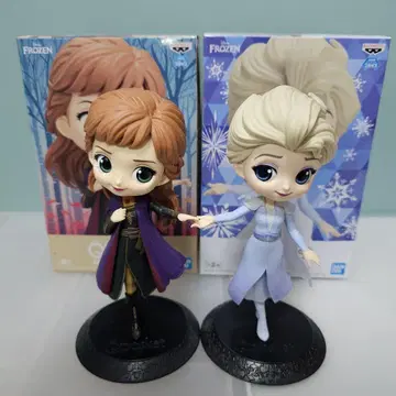Qposket 안나 엘사 피규어 세트 안나 FROZEN