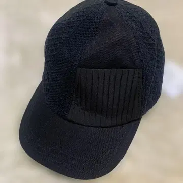 [미사용] 센스 오브 그레이스 AVA CAP 패치워크풍 캡 모자 블랙