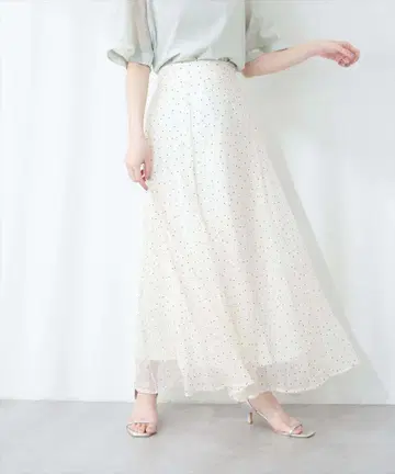 natural couture 길이 조절 플레어 스커트