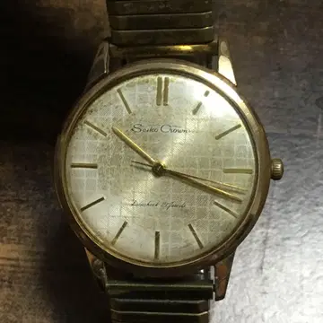 레어! Seiko Crown 수동 와인딩 남성용 손목시계