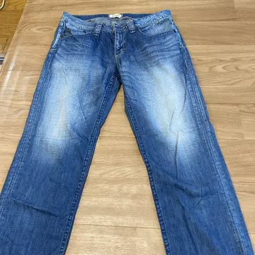 YANUK 블루 데님 스트레이트