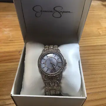 Jessica Simpson 핑크 골드 팔찌 시계