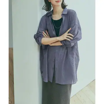 라미 코튼 빅 셔츠