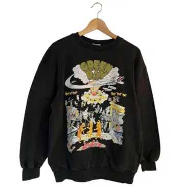 그린 데이 Green Day Dookie 스웨트 셔츠 L