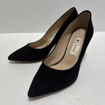 [새상품급] DIANA 스웨이드 블랙 펌프스 하이힐 21cm