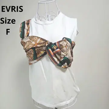 [세련된 EVRIS] 화이트 원 숄더 뷔스티에 티셔츠 사이즈 F