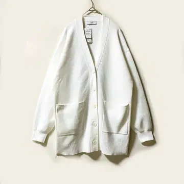택 포함 새상품 IENA 슬로브 이에나 가디건 화이트 넉넉한 핏