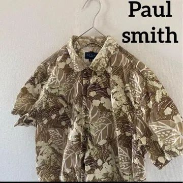 Paulsmith 폴스미스 반팔 꽃무늬 아트 셔츠 남성용 m